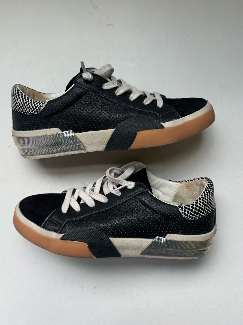 Dolce Vita Perforated Leather Sneakers
